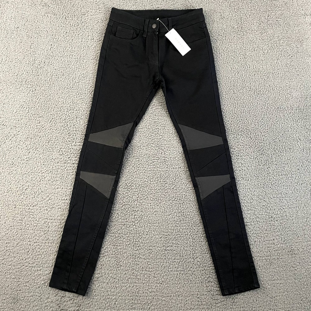 Sandro Paris Womens Black Skinny Jeans Size 34